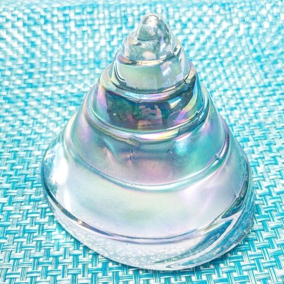 VTG Sylvestri Large Crystal Nautilus Shell Paperweight - Picture 4 of 11